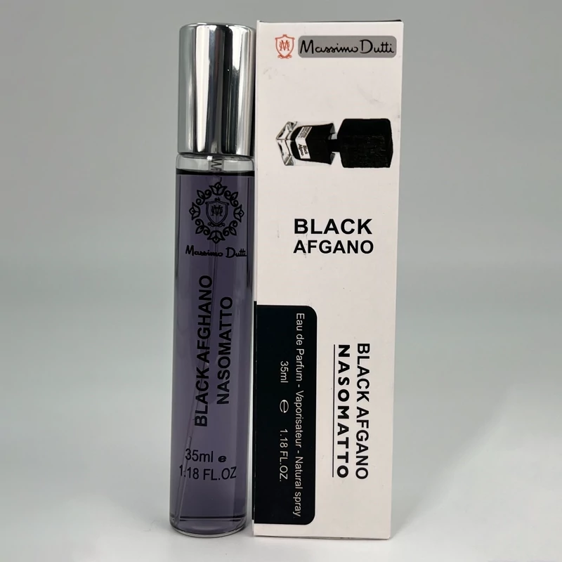 عطر ادکلن جیبی بلک افغان برند ماسیمو دوتی حجم  Nasomatto Black Afgano 35ml
