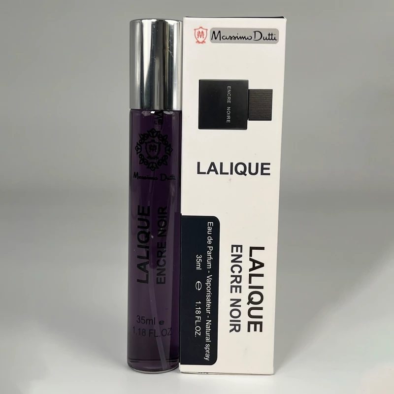 عطر ادکلن جیبی لالیک انکر نویر برند ماسیمو دوتی حجم  Lalique Encre Noire 35ml
